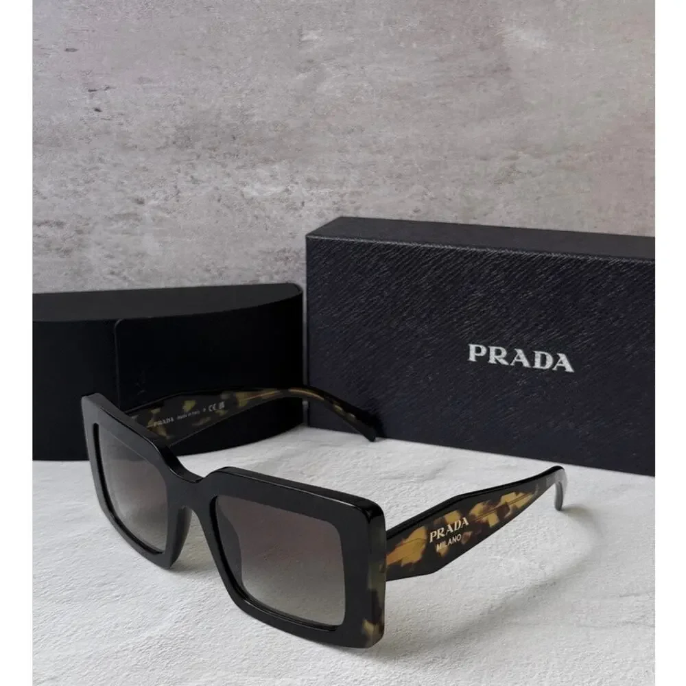 NEW Prada PR D01S Sunglasses in Black Tortoise $390